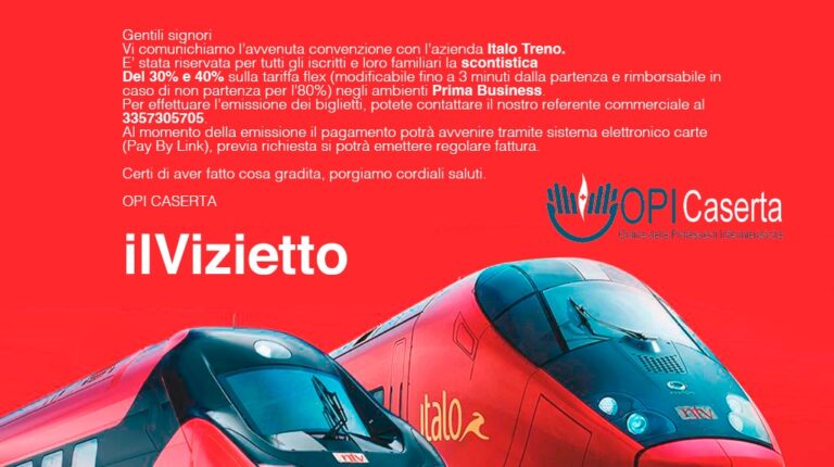 Convenzione OPI Caserta -Italo